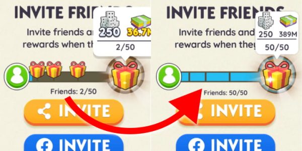 Dice Rolls - Top Up - Fill 50 Invites