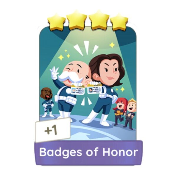 Badges of Honor Buy Monopoly Go Stickers